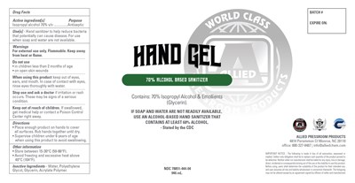 Hand Gel 946 mL Isoproply Alcohol.jpg 946 ml label - Hand Gel 946 mL Isoproply Alcohol